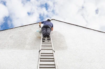 Peinture extérieure à Aiguèze — façades et ravalement